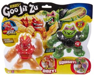 Opakowanie Goo Jit Zu - figurka Blazagon vs Rock Jaw dwupak