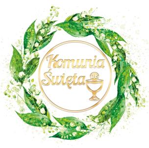 Opakowanie Karnet KW Komunia Konwalia Lakier 3D