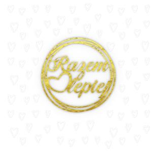 Opakowanie Karnet KW Tłoczenie Ślub Razem lepiej