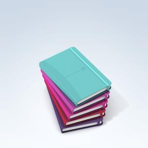 Okładka książki Kołonotatnik Oxford Signature A6 80k kratka pastelowe kolory