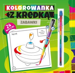 Okładka książki Kolorowanka z kredką. Zabawki