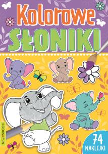 Okładka książki Kolorowe słoniki