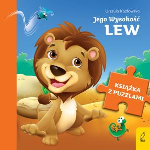 Okładka książki Książka z puzzlami Jego Wysokość lew