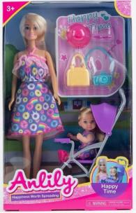Opakowanie Lalka Anlily 30 cm z dzieckiem w wózku + akcesoria