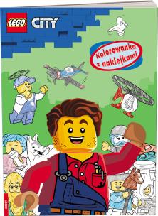 Okładka książki Lego city Kolorowanka z naklejkami NA-6002