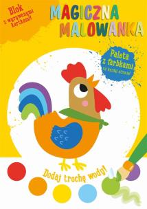 Okładka książki Magiczna malowanka z farbkami - Kogucik