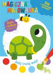 Okładka książki Magiczna malowanka z farbkami - Żółwik