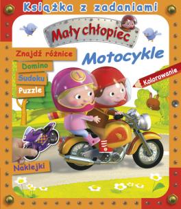 Okładka książki Mały chłopiec. Książka z zadaniami. Motocykle