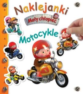 Okładka książki Naklejanki. Mały chłopiec. Motocykle