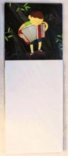 Opakowanie Notes z magnesem ''Akordeonista