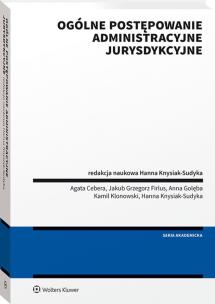 Okładka książki Ogólne postępowanie administracyjne jurysdykcyjne