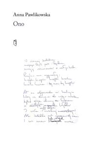 Okładka książki Ono