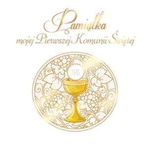 Okładka książki Pamiątka mojej Pierwszej Komunii Św. z krzyżykiem