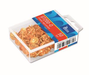 Opakowanie Pinezki Tetis tapicerskie złote 50 sztuk