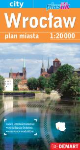 Okładka książki Plan miasta Wrocław 1:20 000 DEMART