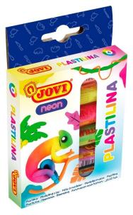 Opakowanie Plastelina 6 kolorów 15g neonowa JOVI