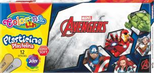 Opakowanie Plastelina Colorino Kids 12 kolorów Avengers