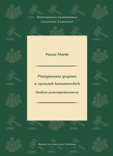 Okładka książki Postępowania grupowe w sprawach konsumenckich