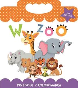 Okładka książki Przygody z kolorowanką. W ZOO