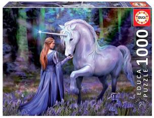 Opakowanie Puzzle 1000 Las kwitnących dzwonków, Anne Stokes