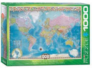 Opakowanie Puzzle 1000 Mapa Świata