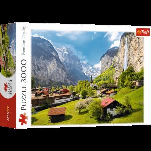 Opakowanie Puzzle 3000 Lauterbrunnen Szwajcaria 33076