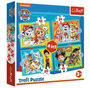 Opakowanie Puzzle 4w1 Psi Patrol TREFL