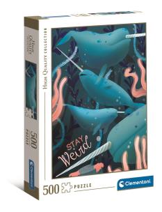 Opakowanie Puzzle 500 HQ Fantastyczne zwierzęta Narwal 35099