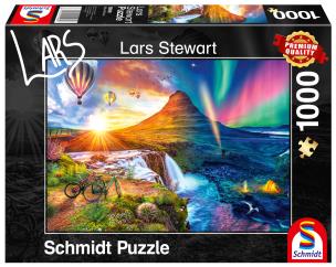 Opakowanie Puzzle PQ 1000 Lars Stewart Islandia dzień/noc G3