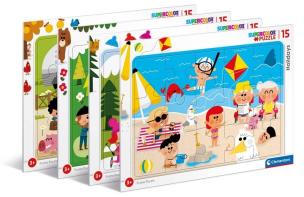 Opakowanie Puzzle ramkowe 15 Super kolor Holidays