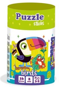 Puzzle sticks. Ptaki. Wydawca: Roter Kafer. Multiszop.pl Opakowanie Puzzle sticks. Ptaki