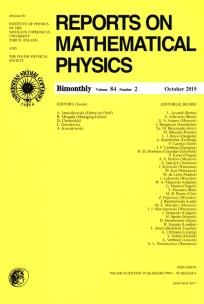 Opakowanie Reports on Mathematical Physics 84/2 Pergamon