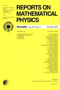 Opakowanie Reports on Mathematical Physics 84/3 Pergamon