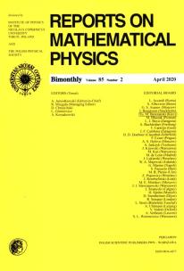 Opakowanie Reports on Mathematical Physics 85/2 Pergamon