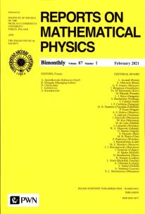 Opakowanie Reports On Mathematical Physics 87/1 Polska