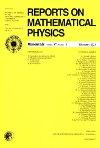 Opakowanie Reports on Mathematical Physics 87/1