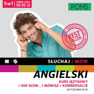 Okładka książki Słuchaj i mów angielski pakiet 5 A1/B1