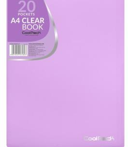 Opakowanie Teczka clear book A4 Coolpack Pastel 20 koszulek fiolet