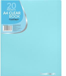 Opakowanie Teczka clear book A4 Coolpack Pastel 20 koszulek niebieski
