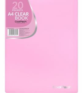 Opakowanie Teczka clear book A4 Coolpack Pastel 20 koszulek róż
