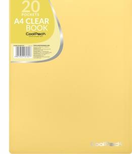 Opakowanie Teczka clear book A4 Coolpack Pastel 20 koszulek żółty