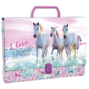 Opakowanie Teczka twarda z rączką konie 22