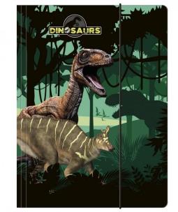 Opakowanie Teczka z gumką A4 Dinozaur DERFORM