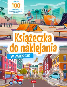Okładka książki W mieście. Książeczka do naklejania