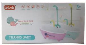 Opakowanie Wanna na baterie lejąca wodą dla lalki 29 cm