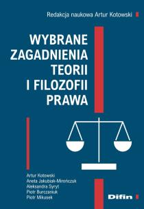 Okładka książki Wybrane zagadnienia teorii i filozofii prawa
