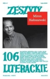 Okładka książki Zeszyty literackie 106 2/2009