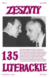 Okładka książki Zeszyty literackie 135 3/2016