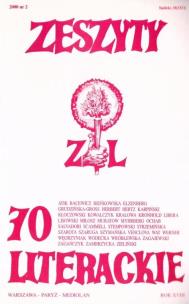 Okładka książki Zeszyty literackie 70 2/2000