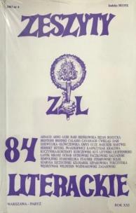 Okładka książki Zeszyty literackie 84 4/2003